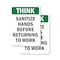 Signmission Safety Culture Sign, 10 in Width, Plastic, Rectangle OS-2PACK-TS-P-1014-V-11909 - alternate 1